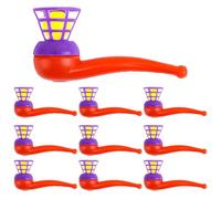 Classic Ball Blowing Toy - 10 Pieces Balance Game | Childhood Fun Set with Funny Balls for Travel, Home, Early Learning, Kids Playroom, Skill Development, Interactive Boy's Toys Girls, Fine Motor