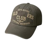 Classic Ball Caps - Cappello regolabile per esterni | Twill with Embroidery Pattern, Structured Baseball Cap, Breathable Design, Family Friends Adults Father, Travel Sports Commute, grigio, Se référer