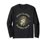 Classic Barber Shop Rasatura e taglio di capelli Retro Vintage Vibes Maglia a Manica