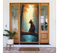 Classic Bear Brown Print No.73 Coperture decorative per porta, decorazioni per interni ed esterni, primavera, estate, autunno, inverno, Halloween, Natale, decorazioni per la casa