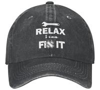 Classic Berretto da Baseball Don't Worry I Can Fix It Cappello Piatto con Visiera Baseball Cappelli per Ciclismo Pesca Unisex