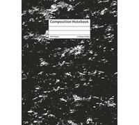 Classic Black and White Composition Notebook: Simple College Ruled Book with 100 Pages | Practical Colors with Texture Design | For School or Work | Students or Professionals
