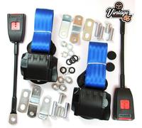 Classic BMW Anteriore Coppia Completamente Automatico Inerzia Blu Sedile Kit E