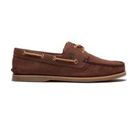 Timberland Scarpa da Barca Lake House Classic 2-Eye da Uomo Marrone Scuro Taglia 46