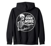 Classic Book Lover Solo Un Altro capitolo Skeleton Halloween Felpa con Cappuccio