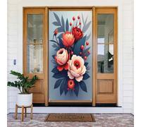 Classic Bouquet Stampa No.53 Coperture decorative per porta, decorazione per interni ed esterni, primavera, estate, autunno, inverno, Halloween, Natale, decorazioni per la casa