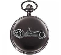 Classic British Car 7 S3 CW Special ref117 effetto peltro su una cassa nera lucida regalo uomo orologio da tasca fob