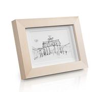 Classic by Casa Chic CL-6x4-1-UNP - Cornice 10×15 cm, Pino Naturale Vetro Anteriore, Legno
