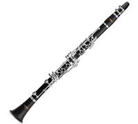 Classic Cantabile 00036391 CLK - 45 B - Clarinetto (Böhm, 17 alette, 5 anelli, in plastica ABS, meccanica, argentato, strumento ideale studenti)