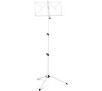 Classic Cantabile 100 Leggio Medium Bianco, Versione di peso medio | Con fermapagine (ferma laterale) sulla superficie di appoggio, Piedini antiscivolo in gomma, Struttura stabile a tre gambe