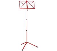 Classic Cantabile 100 Leggio Medium Rosso, Versione di peso medio | Con supporto laterale (ferma spartiti) sulla superficie di appoggio, Piedini antiscivolo in gomma, Robuste viti di serraggio