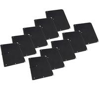 Classic Cantabile 10x Cartella Portaspartiti Standard in pelle sintetica nera, con tasca interna e angoli protettivi, per spartiti fino a DIN A4, ideale per cori.