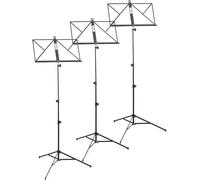 Classic Cantabile 90 Leggio Set da 3 - regolabile in altezza da 50 a 110 cm - dimensioni compatte - stabile - molto leggero - con borsa per il trasporto - Nero