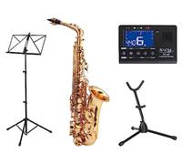 Classic Cantabile AS-450 Sassofono Alto in Eb Set (Accessori: Bocchino, Custodia/Zaino, Supporto per Sassofono, Accordatore/Metronomo, Leggio)