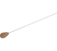 Classic Cantabile Bacchetta Da Direzione Con Impugnatura Dritta In Sughero E Asta Bianca In Plastica (Lunghezza Totale: 38,5 cm, Lunghezza Impugnatura: 4,6 cm, Diametro Impugnatura Max. 2,5 cm)