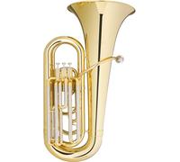 Classic Cantabile Bb Tuba T-170 Junior - Strumento compatto/leggero per studenti - Convertibile in Marching-Tuba - Include kit di conversione, bocchino e custodia rigida con ruote