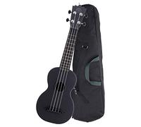 Classic Cantabile BeachBuddy "Blackbird" Ukulele soprano in materiale ABS (Uke, chitarra Hawaii, plastica PVC, 12 tasti, 12 tasti meccaniche per chitarra scorrevoli, adatta per esterni e spiaggia)