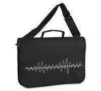Classic Cantabile Borsa Portaspartiti - Borsa per Lezioni di Musica e Educazione Musicale Precoce - Per Spartiti Formato DIN e US - Tracolla - Tasche Interne per Accessori - Design Musicale - Nero