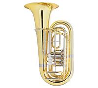 Classic Cantabile Brass T-180 3/4 Bb Tuba - 4 valvole - Altezza: 91 cm - Scorrevoli interni ed esterni in nickel silver - Bocchino in nickel silver - Campana Ø: 37,5 cm, foro Ø: 18 mm