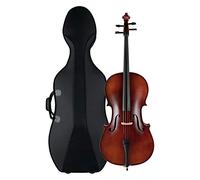 Classic Cantabile Brioso Violoncello 4/4 Set (Violoncello 4/4, tavola in abete massello, fondo e fasce in acero fiammato, in ustodia leggera trolley e archetto)