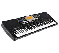 Classic Cantabile CPK-403 Keyboard - 61 tasti con sensibilità al tocco - 618 suoni e 200 ritmi di accompagnamento - Connessioni per cuffie, pedale sustain, AUX In/Out e microfono - nero