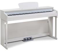 Classic Cantabile DP-220 WM E-Piano - 88 tasti pesati, meccanica a martello e dinamica di tocco - Pianoforte sottile, funzioni Layer, Split e Twinova - 3 pedali, 20 suoni - Digital piano bianco opaco