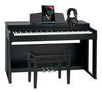 Classic Cantabile DP-230 Pianoforte digitale - 88 Tasti con meccanica a martelletto - Pianola musicale con USB, 128 polifonia, 40 voci - Piano digitale - Set con panca e cuffie - Nero opaco