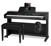 Pianoforte Digitale Tastiera 88 Tasti 128 Suoni MIDI AUX USB Set Panca Cuffia
