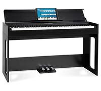 Classic Cantabile DP-S1 SM E-Piano - 88 tasti pesati con meccanica a martello e dinamica di tocco - Design Slimline - Funzioni Layer, Split e Twinova - 3 pedali - Nero opaco