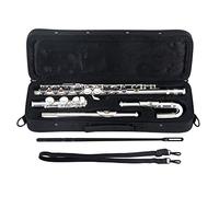 Classic Cantabile FL-200U Flauto Traverso Nichelato - Strumento per principianti particolarmente adatto ai bambini - Meccanica E fluida e Sol avanzato - Include bastoncino per pulizia e custodia