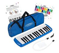 Classic Cantabile FML-32 BU Melodica Blu, 32 tasti, Valvola di sfiato sotto | Melodica cromatica per adulti e bambini dai 5 anni, Molto facile da imparare e suonare, Estensione tonale: f - c³, 5 x 4 cm