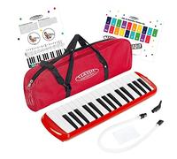 Classic Cantabile FML-32 RD Melodica rossa con 32 tasti (f-c³), libretto 5 canzoni, adesivi, custodia, bocchino e tubo soffiante.