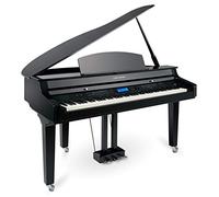 Classic Cantabile GP-A 810 Pianoforte a Coda Digitale - 88 Tasti Tastiera Pesati - Pianola Musicale con USB, MIDI, 256 polifonia, 1200 voci, 270 ritmi di accompagnamento, Bluetooth - Nero Lucido