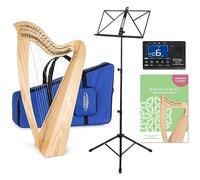Classic Cantabile H-22 Arpa Celtica, 22 corde, meccanica a semitoni, accordata in Mi bemolle maggiore. Include borsa, scuola, leggio, accordatore e 2 chiavi. Altezza: 83,5 cm.