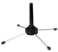 Classic Cantabile KFS-153 Supporto per Flauti Traverso e Clarinetti (treppiede compatto e stabile per strumenti a fiato) cromato/nero