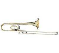 Classic Cantabile KP-35C Bb/C trombone for kids, student model with secondary valve and string mechanism, 200mm brass bell, 12.20mm diameter, includes mouthpiece and case.