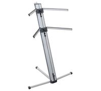 Supporto tastiera - Doppio Keyboard - Classic Cantabile KS-100 - Argento