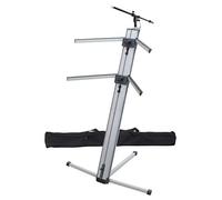 Classic Cantabile KS-100 supporto tastiera argento supporto microfono e custodia