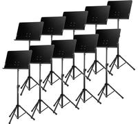 10x Leggio Musicale Orchestra Spartiti Libri Pieghevole Metalo Robuste Grande