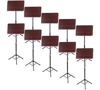 Classic Cantabile Leggio Orchestrale Palissandro, robusto con ampio piano, laminato palissandro, altezza regolabile 65-110 cm, connessione Prisma, set risparmio 10 pezzi.