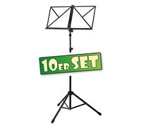 Classic Cantabile Leggio Pesante Nero Set da 10, Versione pesante