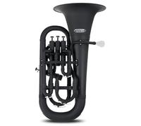 Classic Cantabile MardiBrass Euphonium Bb in plastica - 4 pistoni in alluminio - solo 2,2 kg - con bocchino e custodia - nero opaco