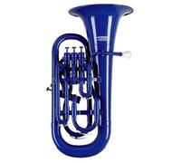 Classic Cantabile MardiBrass Euphonium Bb in plastica - 4 pistoni in alluminio - solo 2,2 kg di peso - con bocchino e custodia - blu