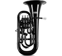 Classic Cantabile MardiBrass Euphonium Bb in plastica - 4 pistoni in alluminio - solo 2,2 kg di peso - con bocchino e custodia - nero