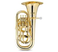 Classic Cantabile MardiBrass Euphonium Bb in plastica - 4 pistoni in alluminio - solo 2,2 kg di peso - con bocchino e custodia - oro
