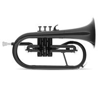 Classic Cantabile MardiBrass Flicorno in ABS Plastica - Valvole Perinet - 600g leggero - Foratura: 11,5 mm - incl. bocchino e custodia - nero