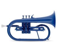 Classic Cantabile MardiBrass Flicorno in ABS Plastica - Valvole Perinet - 600g leggero - Foratura: 11,5 mm - incl. bocchino e custodia - blu