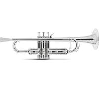 Classic Cantabile MardiBrass Tromba in ABS Plastica - Valvole Perinet - 510g leggera - Foratura: 11,6 mm - incl. Bocchino e Gigbag - argento