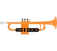 Classic Cantabile MardiBrass Tromba in ABS Plastica - Valvole Perinet - 510g leggera - Foratura: 11,6 mm - incl. Bocchino e Gigbag - arancione