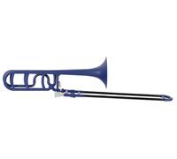 Classic Cantabile MardiBrass Trombone Quart in ABS Plastica - Accordatura Bb/F - Coulisse in fibra di vetro - Leggera 850g - Foratura: 13,9 mm - Inclusi bocchino e custodia morbida - opaco blu